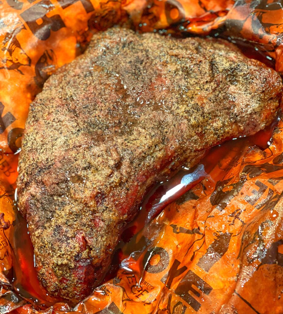 Tri-tip cooked like a brisket. 