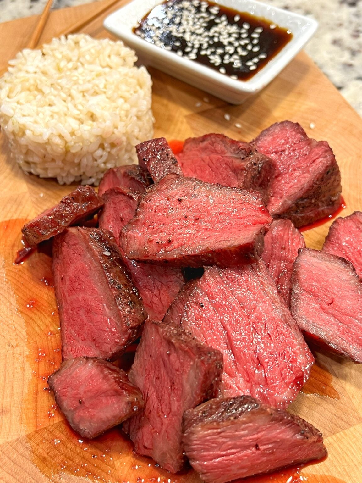 Zabuton Steak with Yakiniku Sauce This Jew Can Que