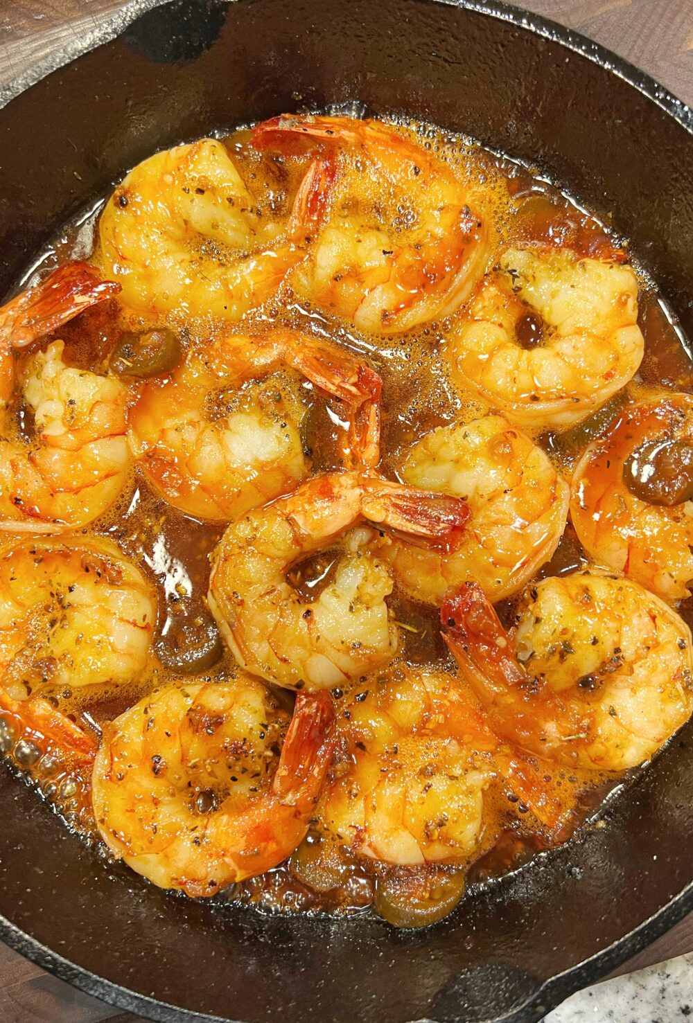 Sauced Spicy Texas BBQ Shrimp
