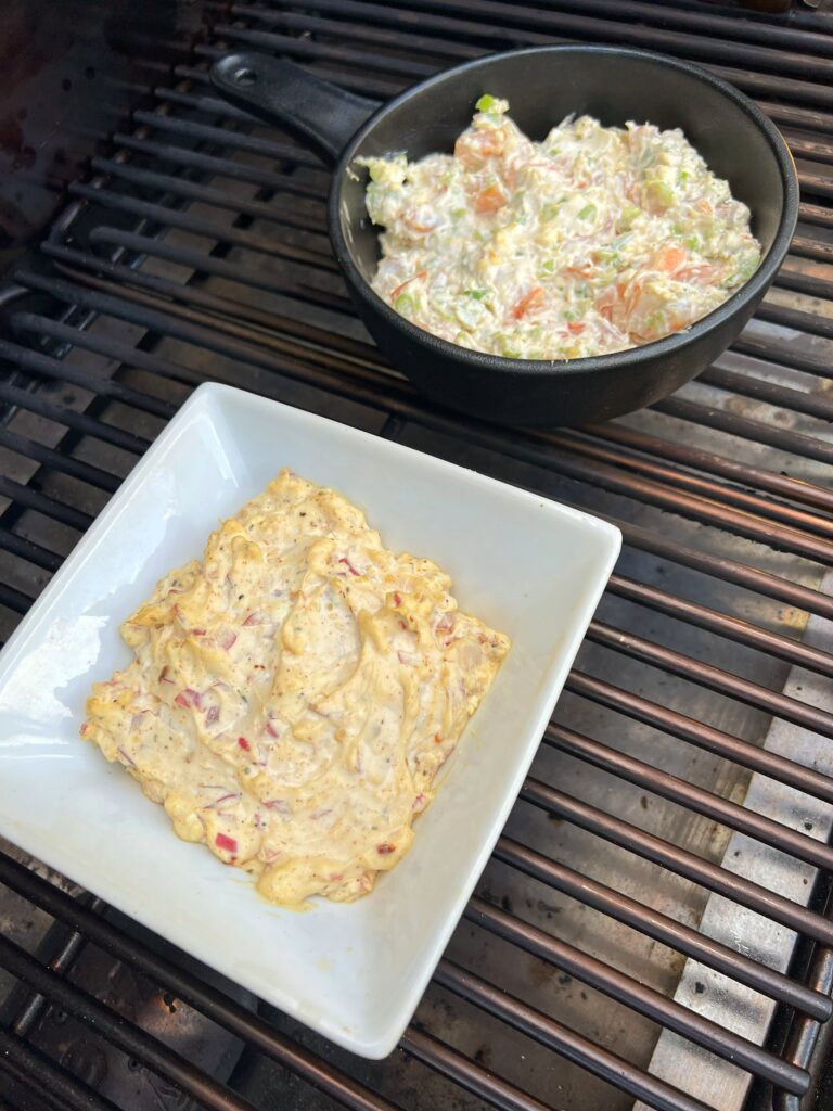 Seafood dips on the Traeger
