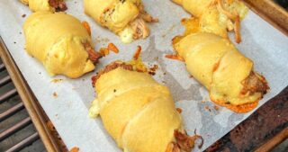 Crescent rolls on the grill