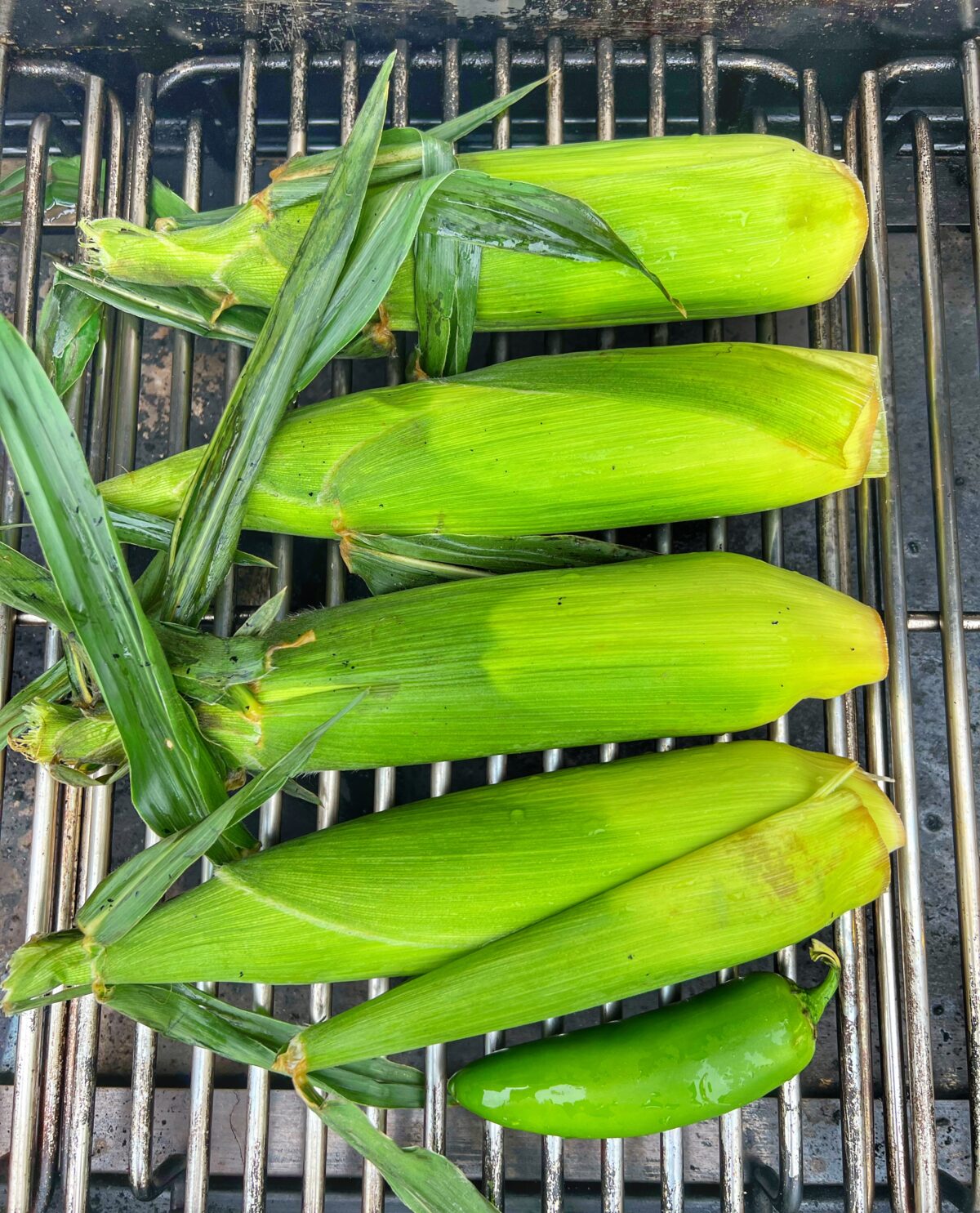 Olathe sweet corn on the grill