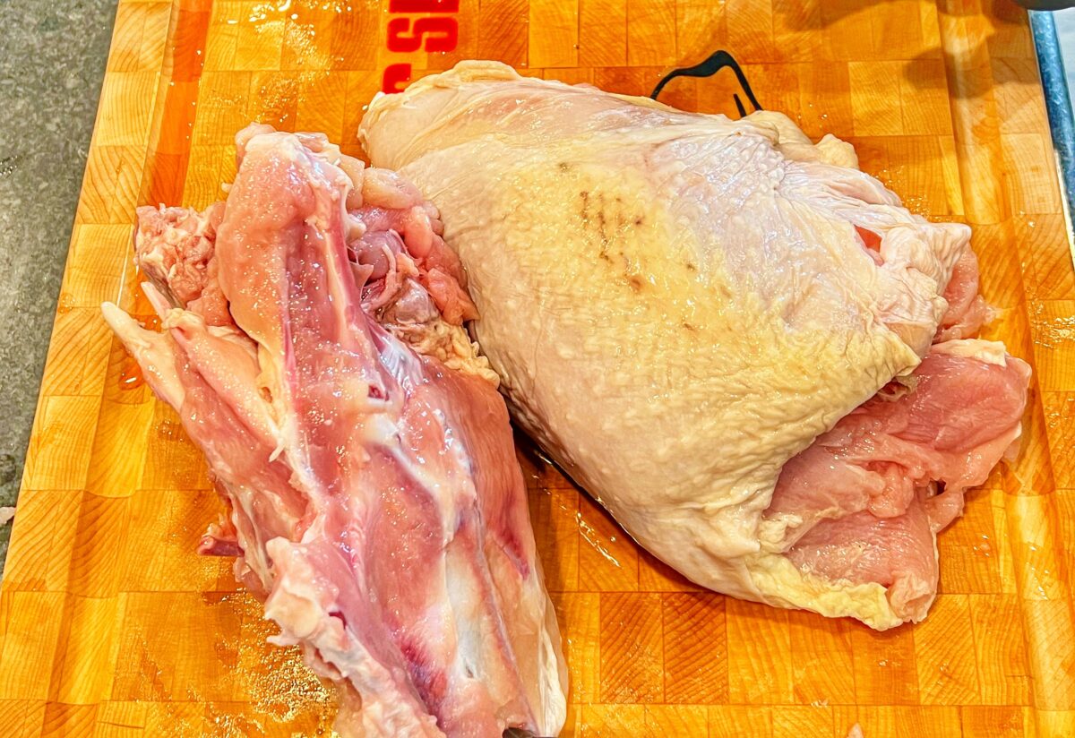 Deboned turkey breasts