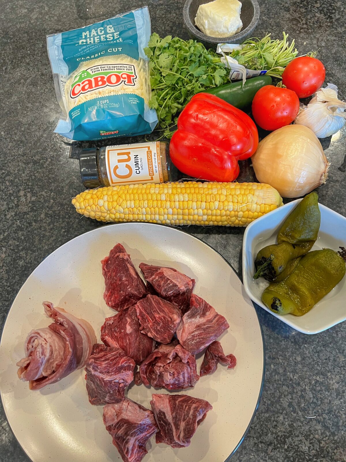 Beef Alambre Ingredients