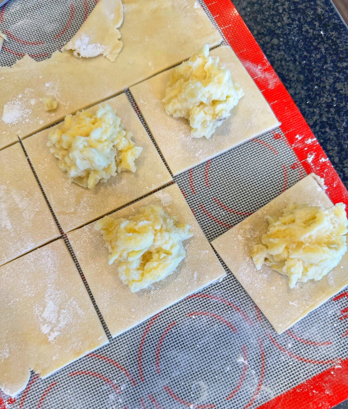 Making the knishes