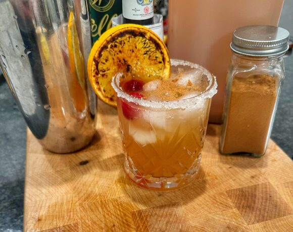 Finished Autumn Old Fashioned drink